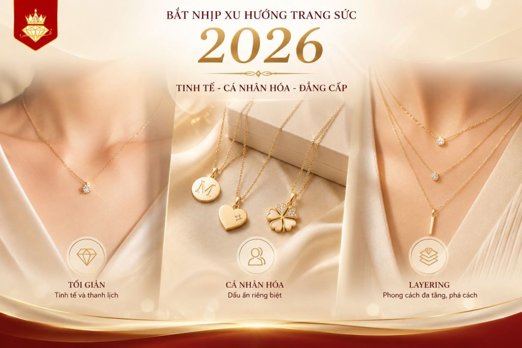 Giới thiệu xu hướng trang sức năm 2026 với 3 phong cách chủ đạo